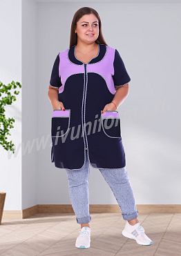 Халат женский арт. УН-20-09-ГАБ (size +)